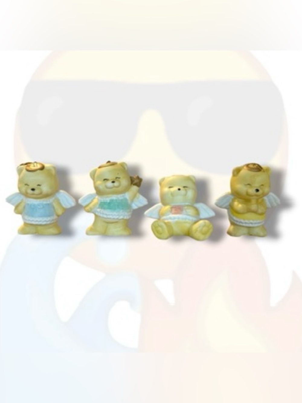 Vintage Christmas Around The World Teddy Bear Ornaments Set